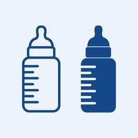 Milk bottle trendy beautiful creative abstract illustration colorful useful design vector