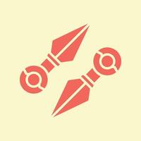 Kunai trendy beautiful creative abstract illustration colorful useful design vector