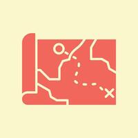Treasure Map trendy beautiful creative abstract illustration colorful useful design vector