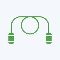 Jumping Rope trendy gorgeous creative abstract illustration colorful useful design vector