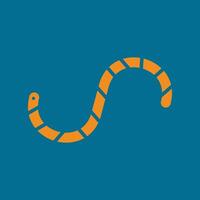 Worm trendy lovely creative abstract illustration colorful useful design vector