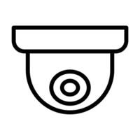 Security dome camera CCTV outline icon for graphic design, logo, web site, social media, mobile app vector