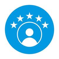 5 star work experience icon for your web site design, logo, app. illustration vector