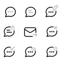 Modern Bubble Chat Message. Communication Symbol, Bubble talk vector