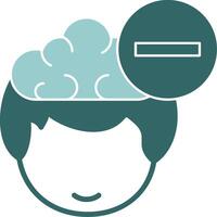 Remove in their head and a cloud above it vector