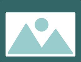 Picture Solid Style Two Color Icon vector