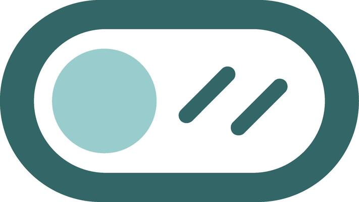 Toggle Button Solid Style Two Color Icon