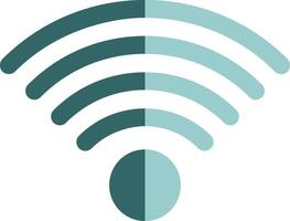 Wifi Signal Solid Style Two Color Icon vector