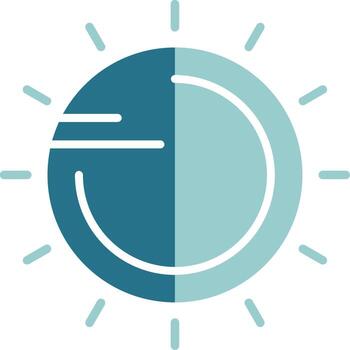Sun Solid EPS Sample Icon vector