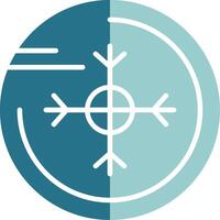 Snowflake Solid EPS Sample Icon vector