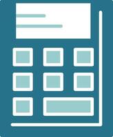 Calculator Solid EPS Sample Icon vector