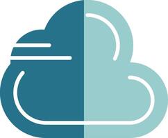 Cloud Solid EPS Sample Icon vector