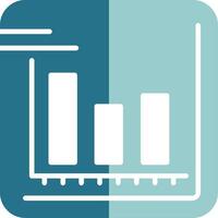 Chart Solid EPS Sample Icon vector