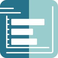 Bar chart Solid EPS Sample Icon vector