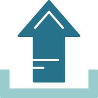 Upload Solid EPS Sample Icon vector