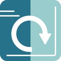 Redo Solid EPS Sample Icon vector