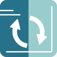 Refresh Solid EPS Sample Icon vector