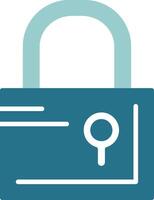 Lock Solid EPS Sample Icon vector