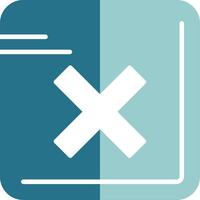 Cross Solid EPS Sample Icon vector