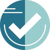 Checkmark Solid Style EPS Sample Icon vector