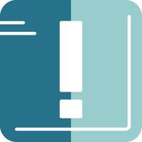 Exclamation mark Solid EPS Sample Icon vector