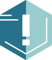Warning Solid EPS Sample Icon vector