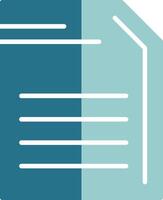 Document Solid EPS Sample Icon vector