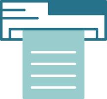 Print Solid EPS Sample Icon vector