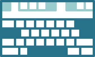 Keyboard Solid EPS Sample Icon vector