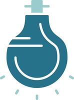 Lightbulb Solid EPS Sample Icon vector