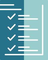 List Solid EPS Sample Icon vector