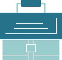 Briefcase Solid Style EPS Sample Icon vector