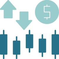 Stock market Solid Style EPS Icon vector