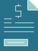 Document Solid Style EPS Icon vector