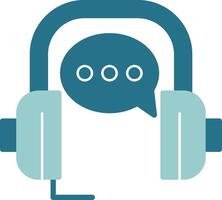 Customer service Solid Style EPS Icon vector
