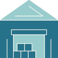 Warehouse Solid Style EPS Icon vector