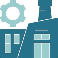 Factory Solid Style EPS Icon vector