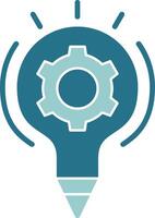 Creativity Solid Style EPS Icon vector