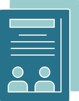 Collaboration Solid Style EPS Icon vector