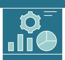 Presentation Solid Style EPS Icon vector