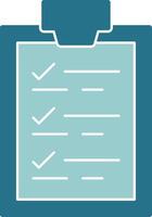 Checklist Solid Style EPS Icon vector