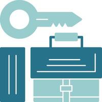 Key Solid Style EPS Icon vector