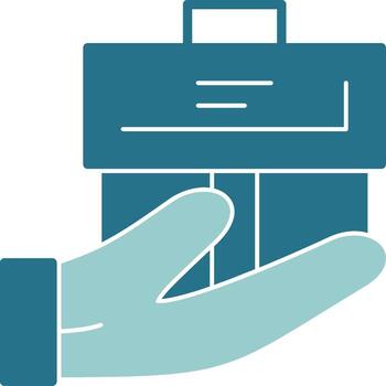 Handover Solid Style EPS Icon vector