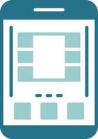 Two Color Sample Icon vector