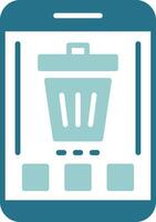 Trash Two Color Sample Icon vector