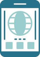 Globe Two Color Sample Icon vector