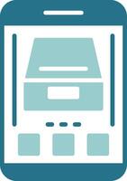 Archive Two Color Sample Icon vector