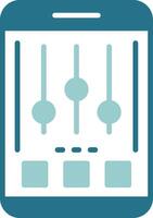 Settings Glyph Sample Icon Design vector