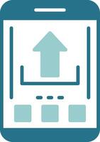 Upload Two Color Sample Icon vector