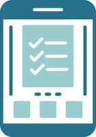 Checklist Two Color Sample Icon vector
